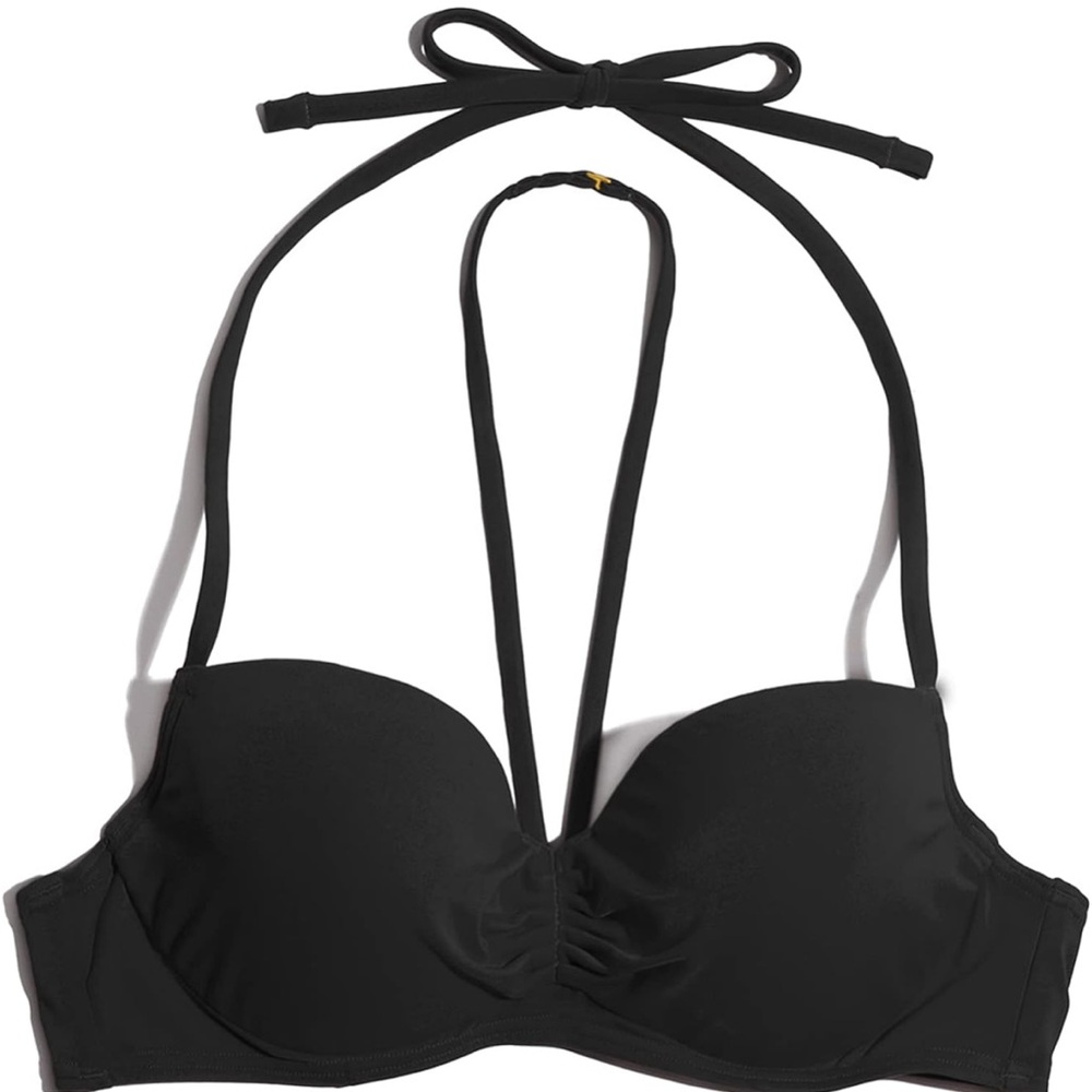 Black Halter Bikini Top
